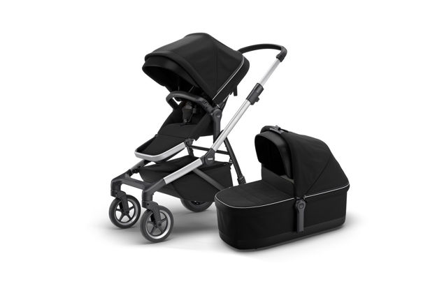 Slika THULE SLEEK VOZIČEK MIDNIGHT BLACK S KOŠARO