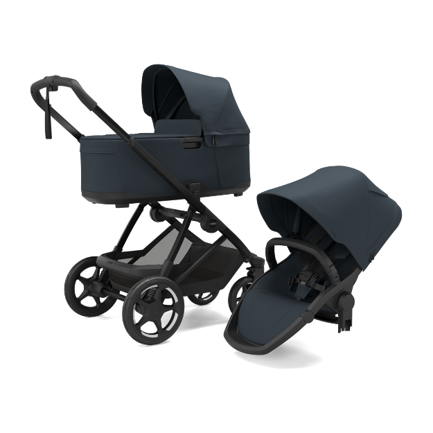 Slika THULE CHARM OTROŠKI VOZIČEK 2v1 DARKEST BLUE